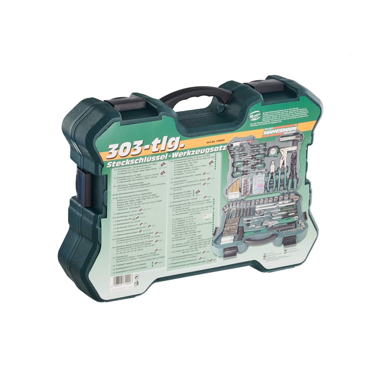 Brüder Mannesmann 303-tlg Steckschlüssel- und Werkzeugsatz M29088 - Image 10