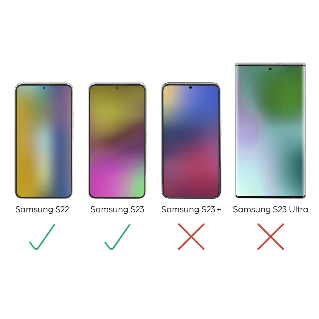 Hama Schutzglas für Samsung Galaxy S23, 3er Set, Kratzfest, Transparent - Image 6
