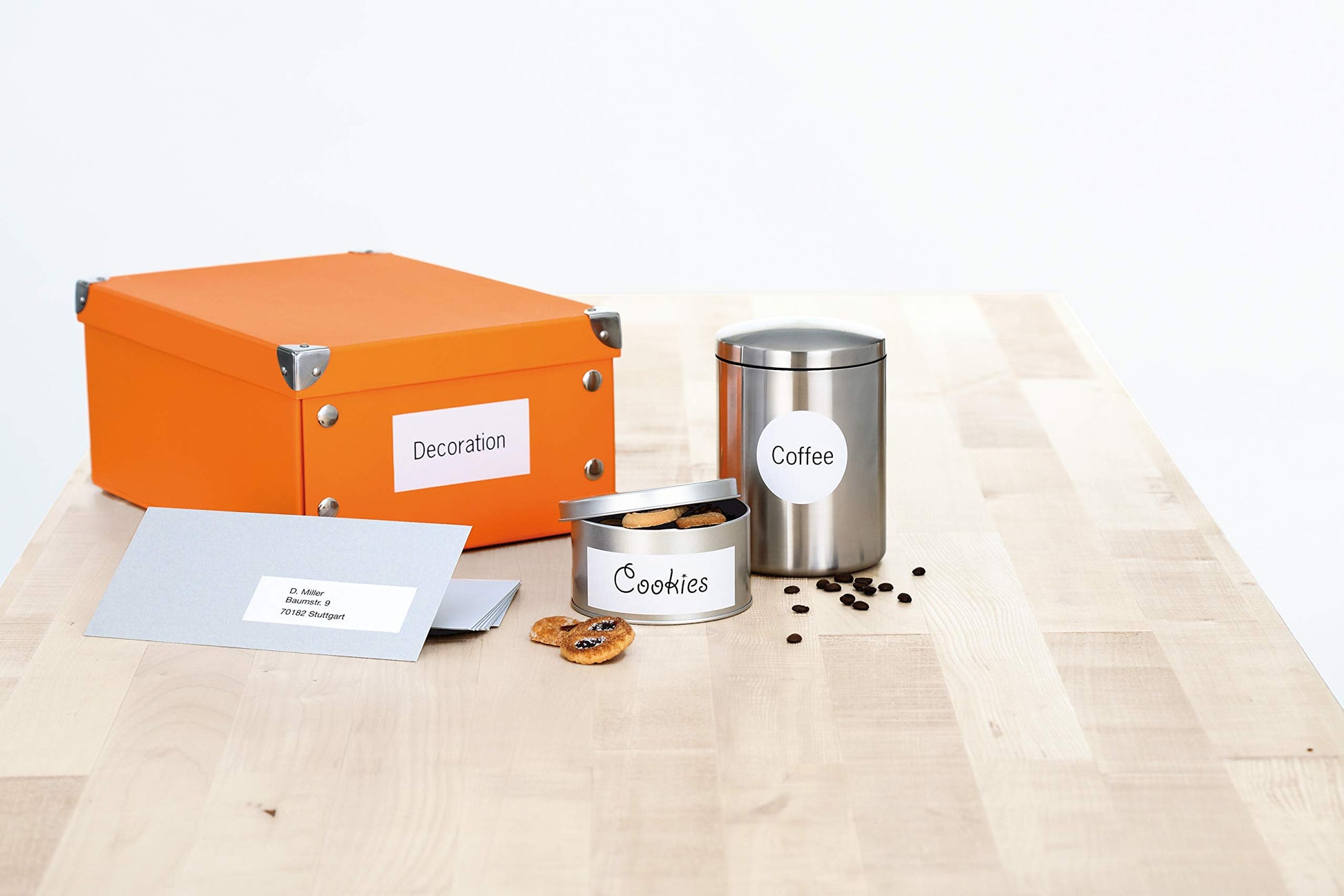 HERMA Universal Etiketten, 100 Blatt, 105 x 41 mm, Selbstklebend, Matt, Weiß - Image 3